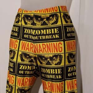 Didcontinued Warning  Zombie  Outbreak Leggings